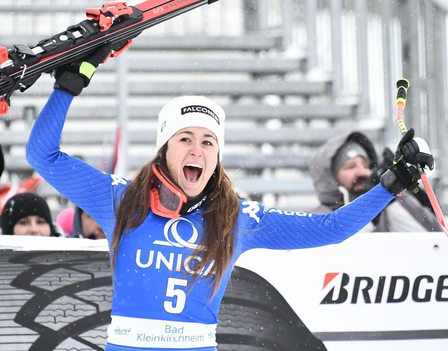 Sofia Goggia vince a Cortina e guida la Coppa del Mondo