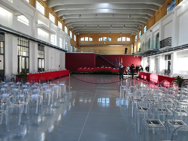 L'interno dell'ex Aem ristrutturata