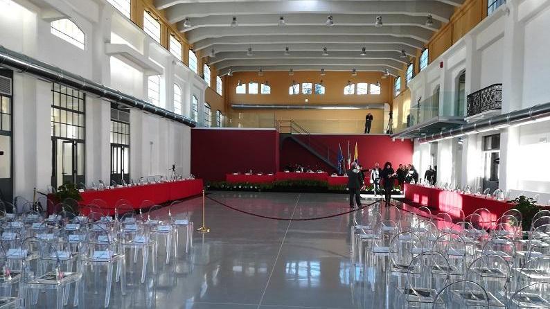 L'interno dell'ex Aem ristrutturata