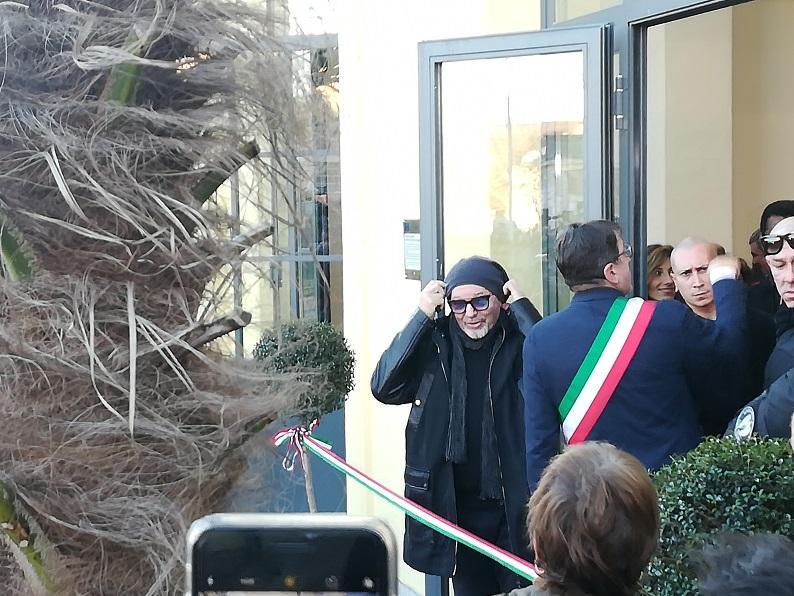 Vasco in uno dei momenti della cerimonia