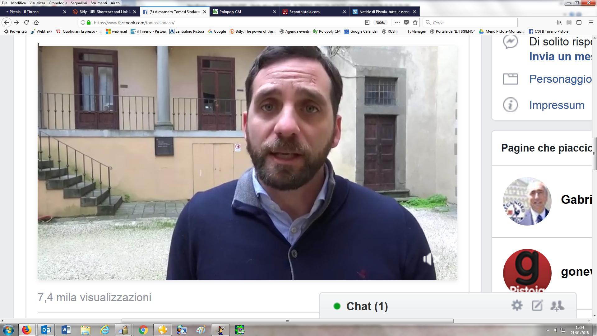 Il sindaco Tomasi nel video