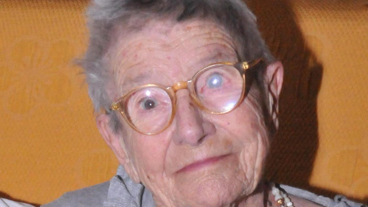 Addio alla nonnina di 105 anni