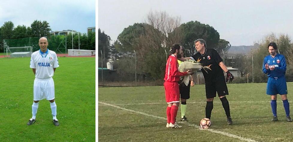 Striscioni, fiori e lacrime nel ricordo di Alderighi 