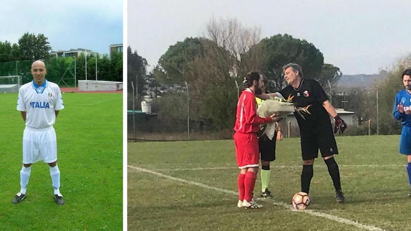 Striscioni, fiori e lacrime nel ricordo di Alderighi
