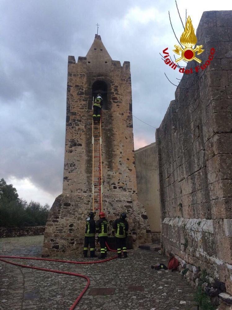 L'intervento dei vigili del fuoco