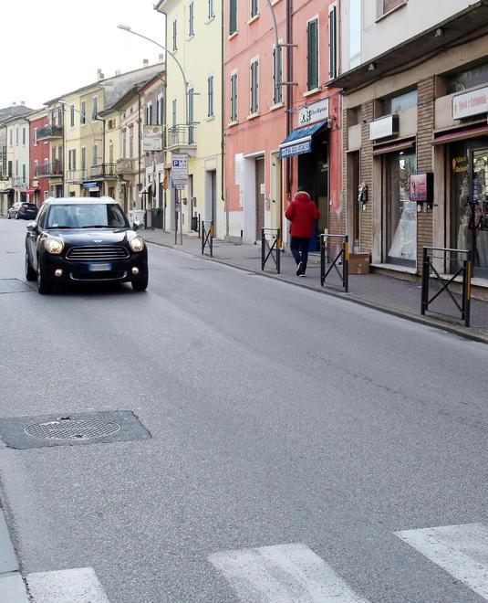 La strada dove si è verificato l’incidente (Foto Nucci)