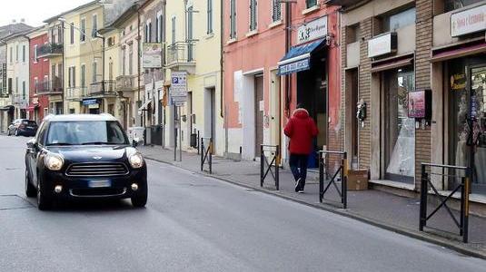 La strada dove si è verificato l’incidente (Foto Nucci)