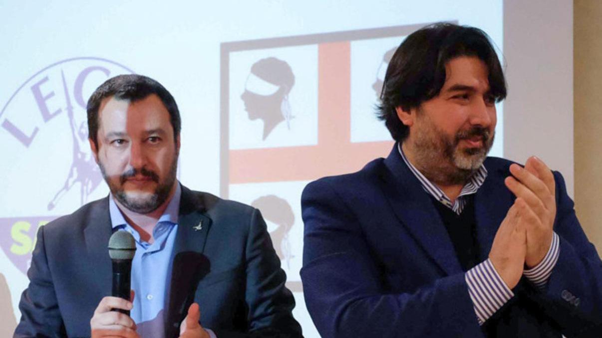 Salvini in versione sardista «Vi riporto in Parlamento»