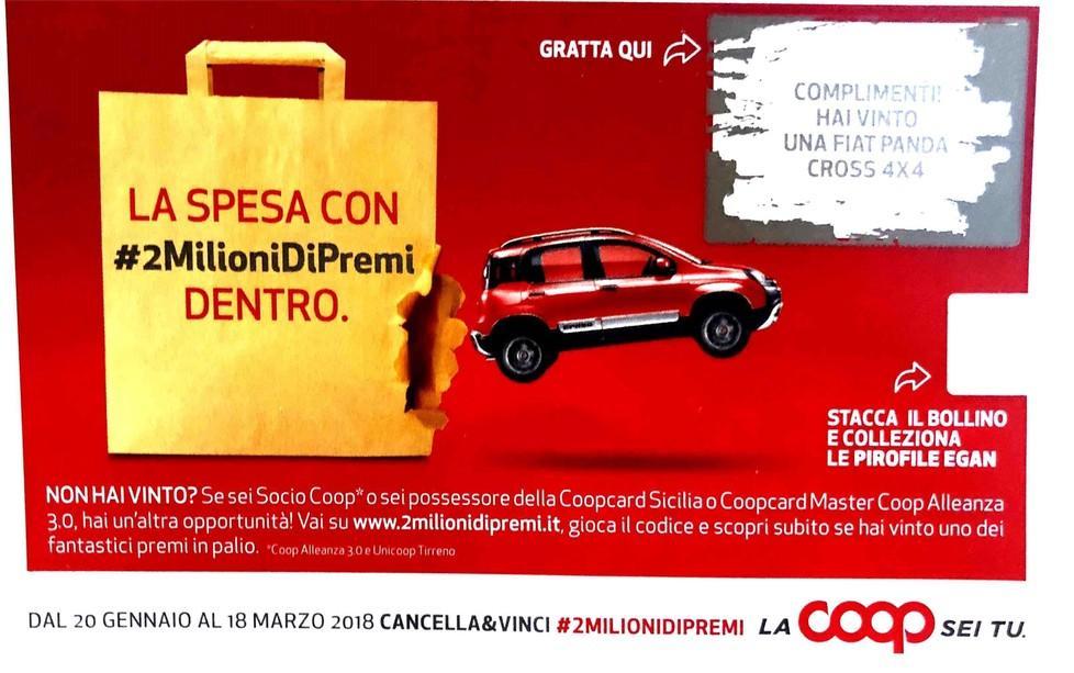 Fa la spesa alla Coop e vince una Panda: ecco chi è il fortunato