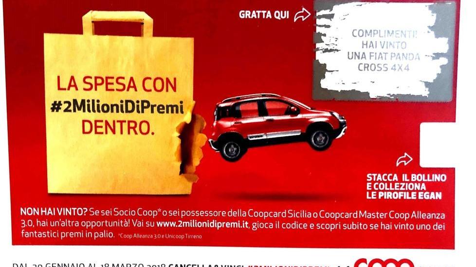 Fa la spesa alla Coop e vince una Panda: ecco chi è il fortunato