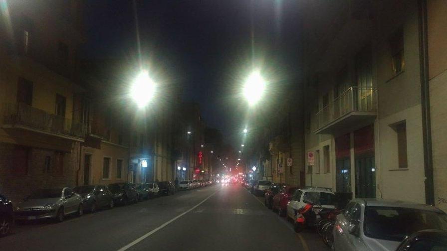 In viale Bonaini attivata la nuova illuminazione