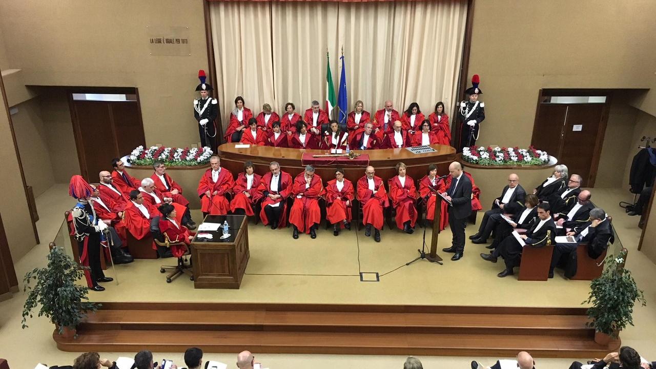 L'inaugurazione dell'anno giudiziario a Cagliari (foto Mario Rosas)