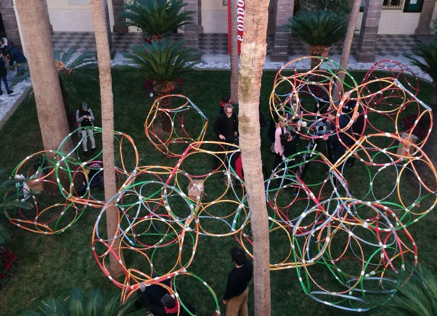 Installazione di Yona Friedman all’Università