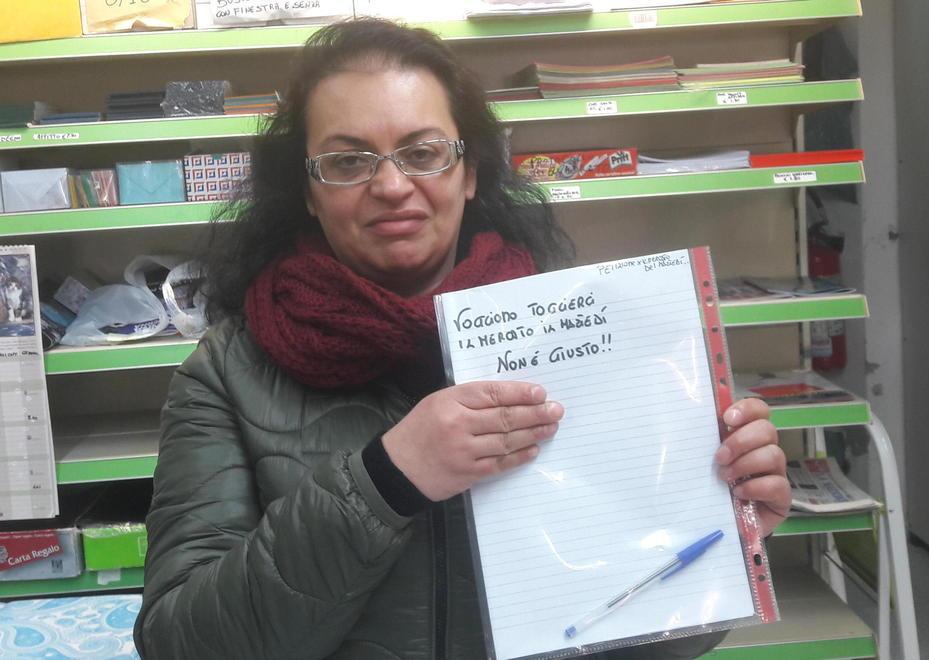 Mercato, petizione anche a Cecina per dire No