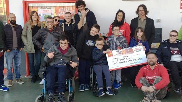Penny dona 3mila euro a Toscana Disabili Sport