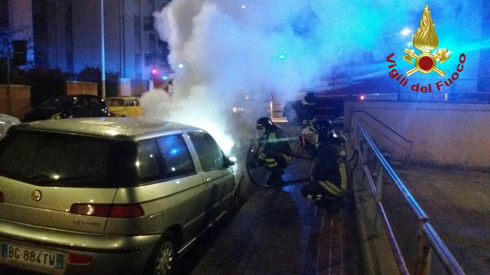 L'incendio in via Marghine