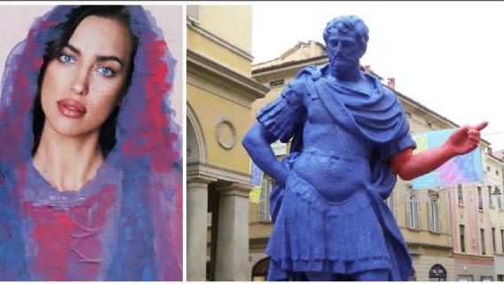 Reggio Emilia, scritte "Easy's" sulla pubblicità Intimissimi e sulla statua di Marco Emilio Lepido: denunciato un writer 30enne