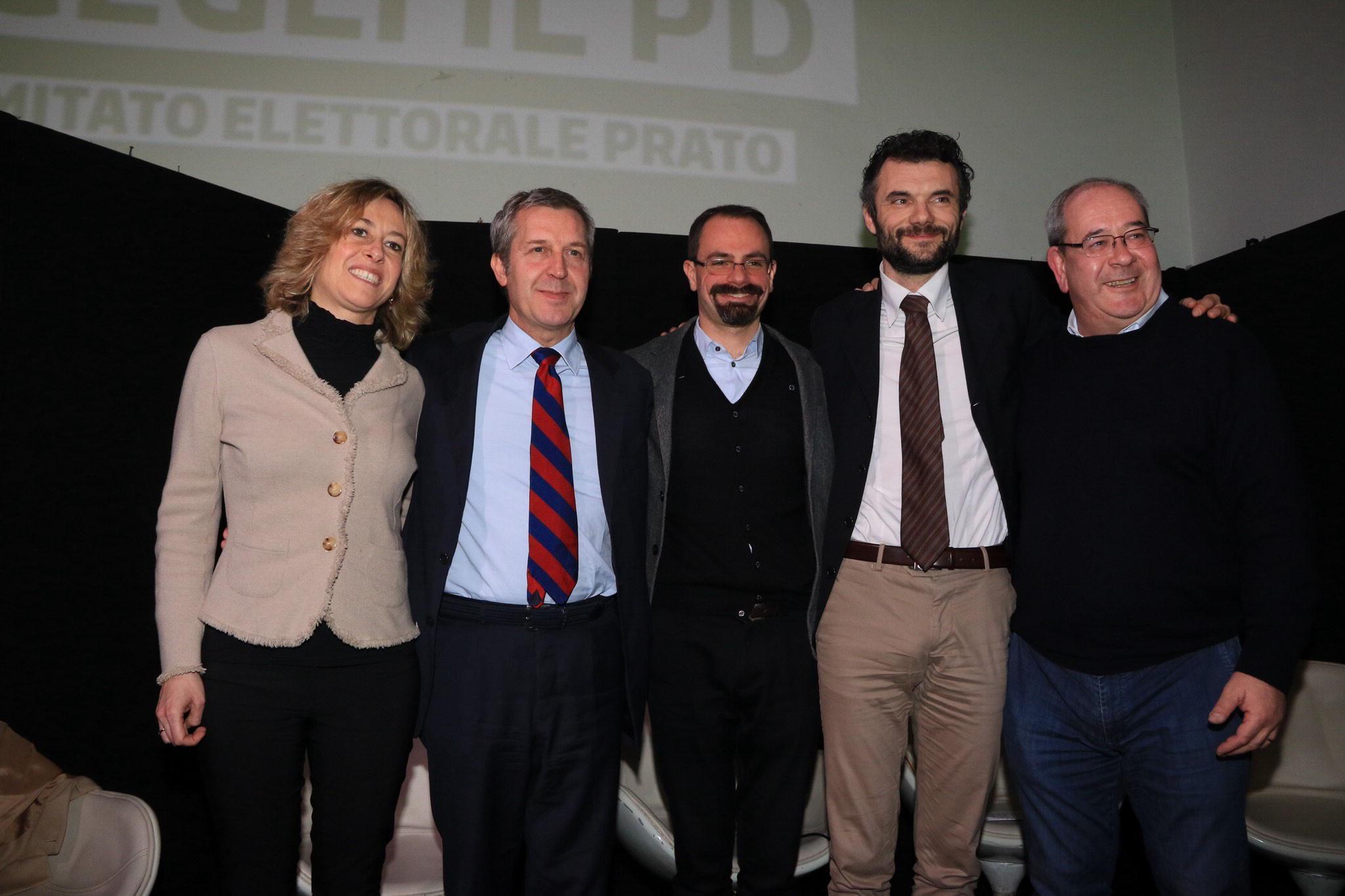 Da sinistra Caterina Bini, Benedetto Della Vedova, Gabriele Bosi, Matteo Biffoni e Antonello Giacomelli (foto Sproviero-Batavia)