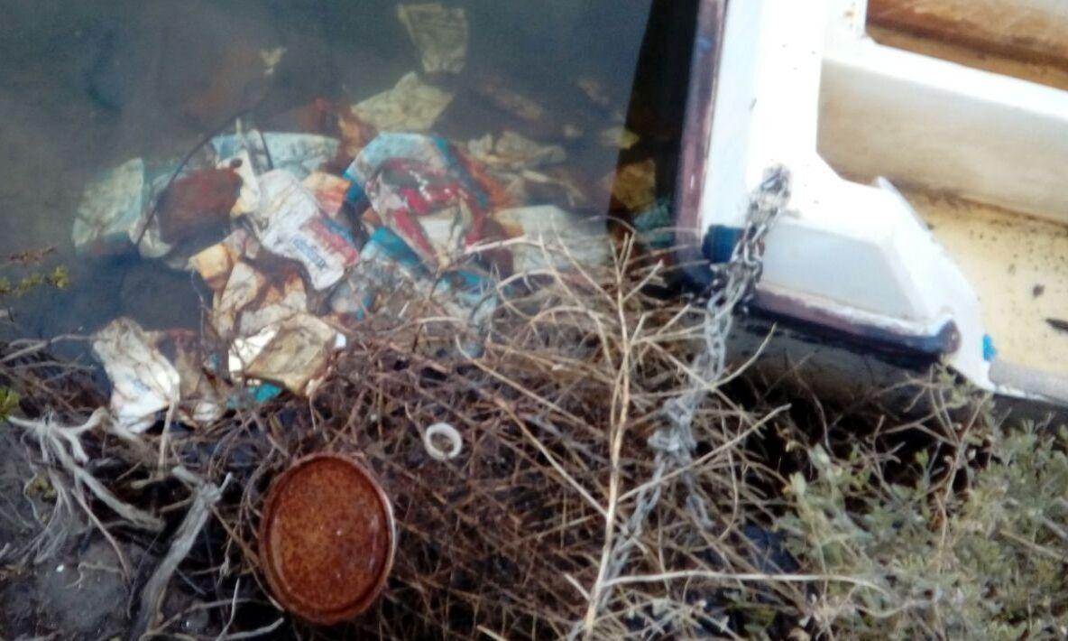 Rifiuti abbandonati vicino a Iscraios