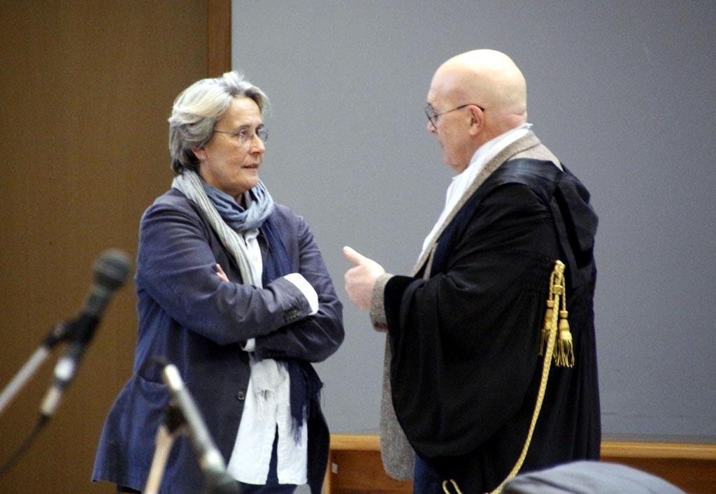 Marzia Corini in tribunale