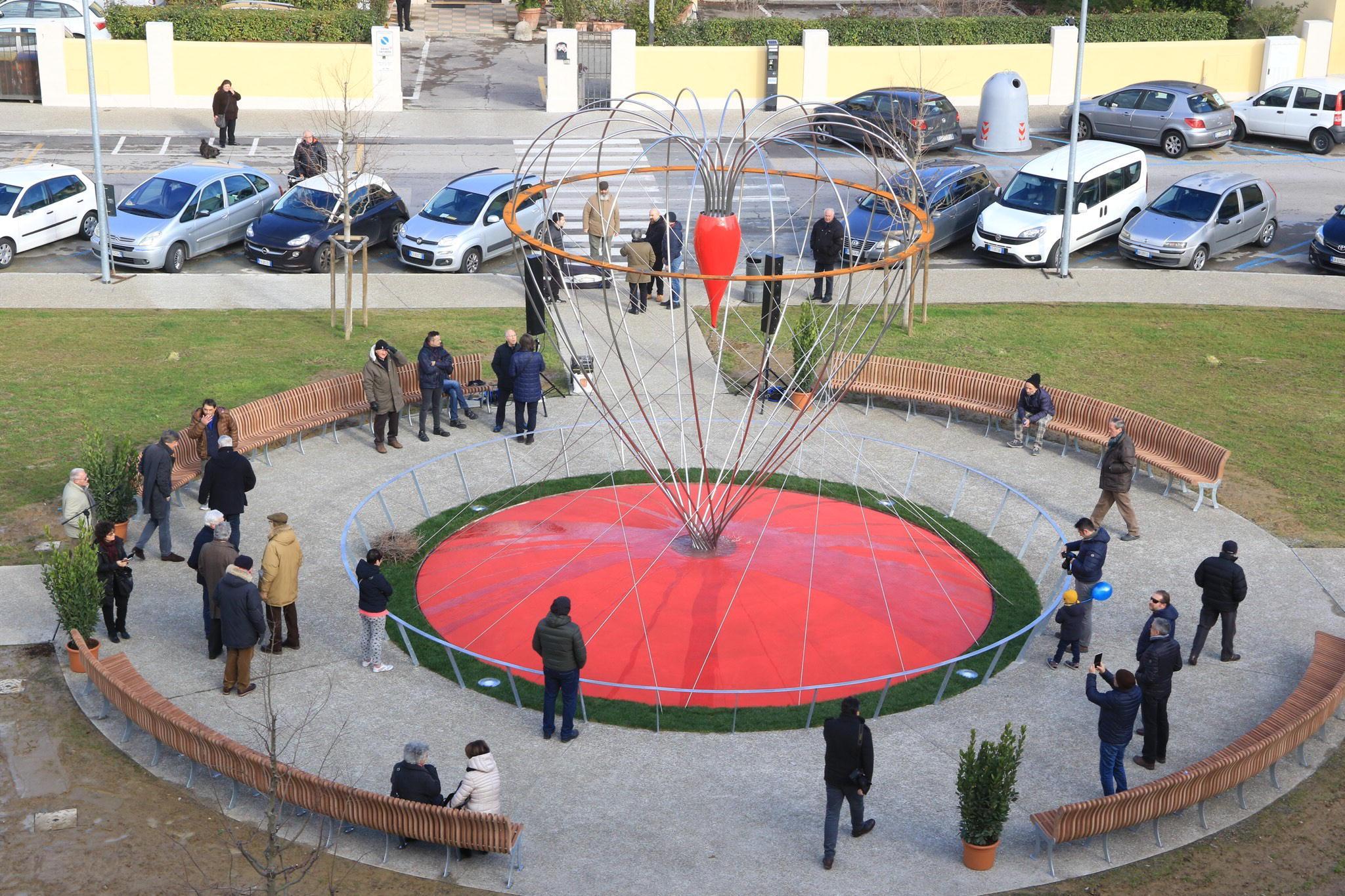 Una veduta dall'alto di piazza Ciardi (foto Sproviero-Batavia)