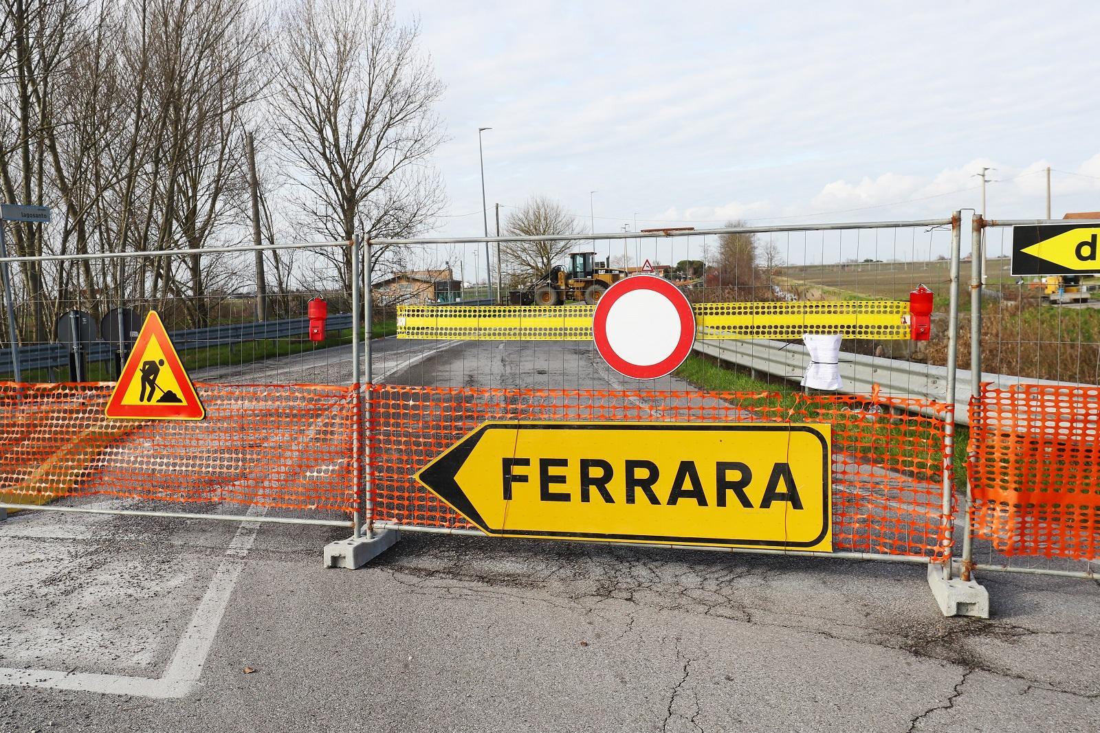 I lavori sulla Rossonia a Comacchio