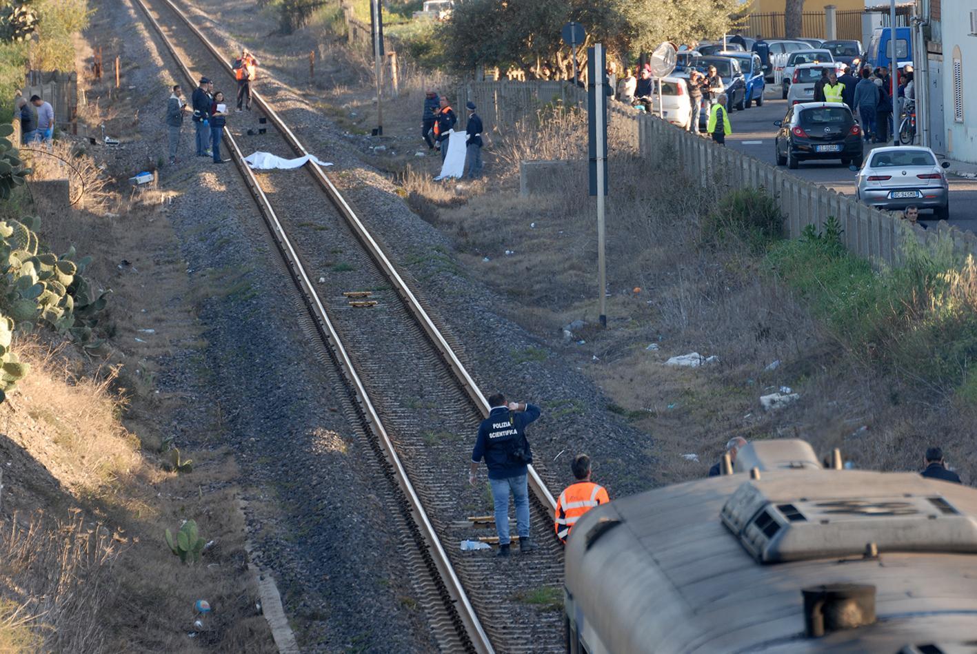 Nicola Bussu fu travolto dal treno (foto Francesco Pinna)