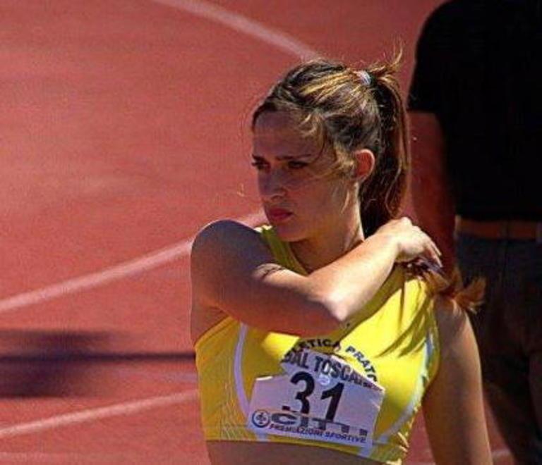 Martina Lucherini durante una gara