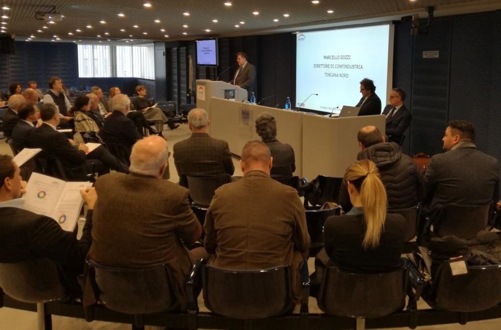 Il consiglio generale di Acimit nella sede del palazzo dell'industria di Prato