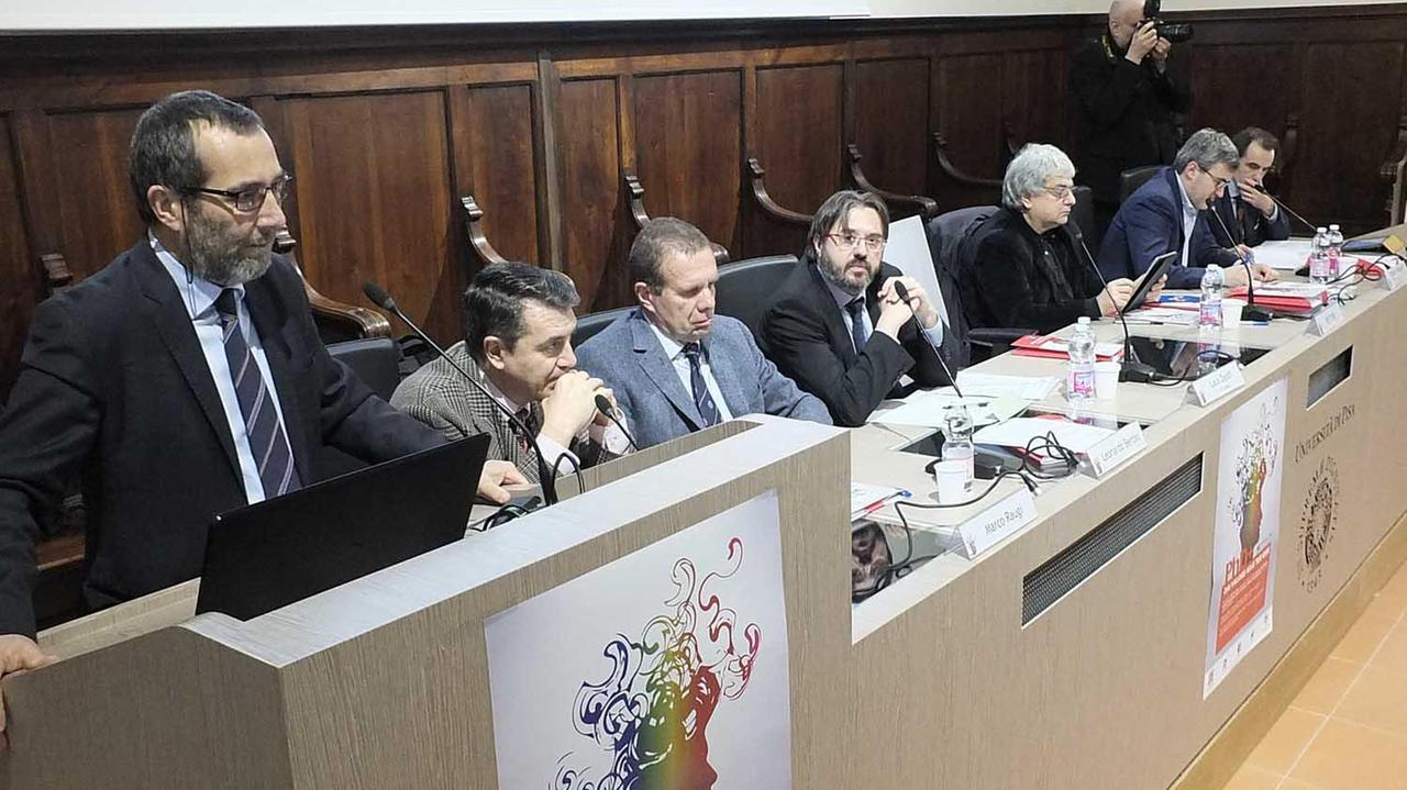 Il rettore Paolo Mancarella porta il saluto agli iscritti al Phd+