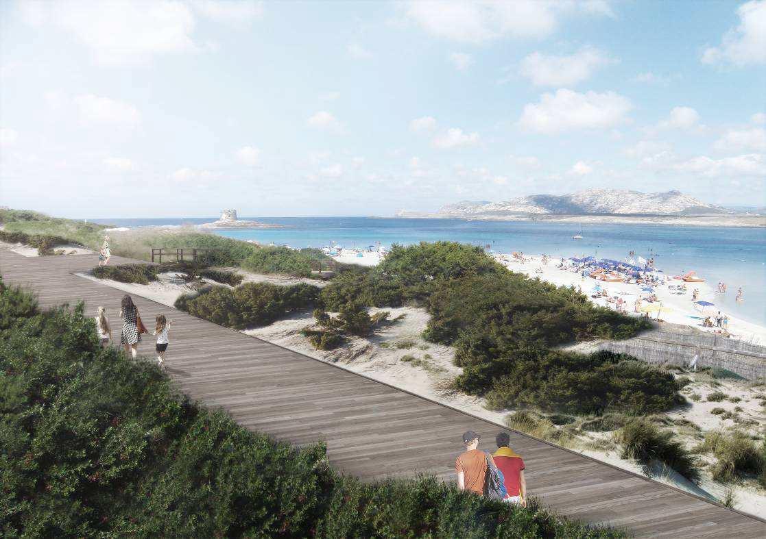 La Pelosa cambia volto: via la strada asfaltata, arrivano le passerelle 