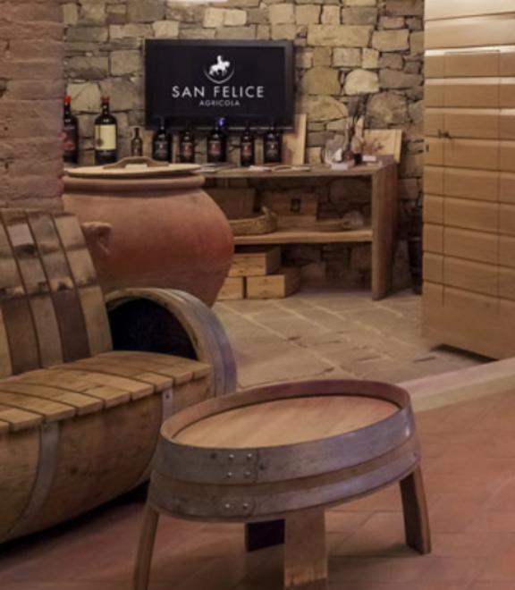 La sala degustazione di San Felice