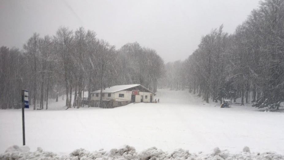 Quasi un metro di neve in vetta