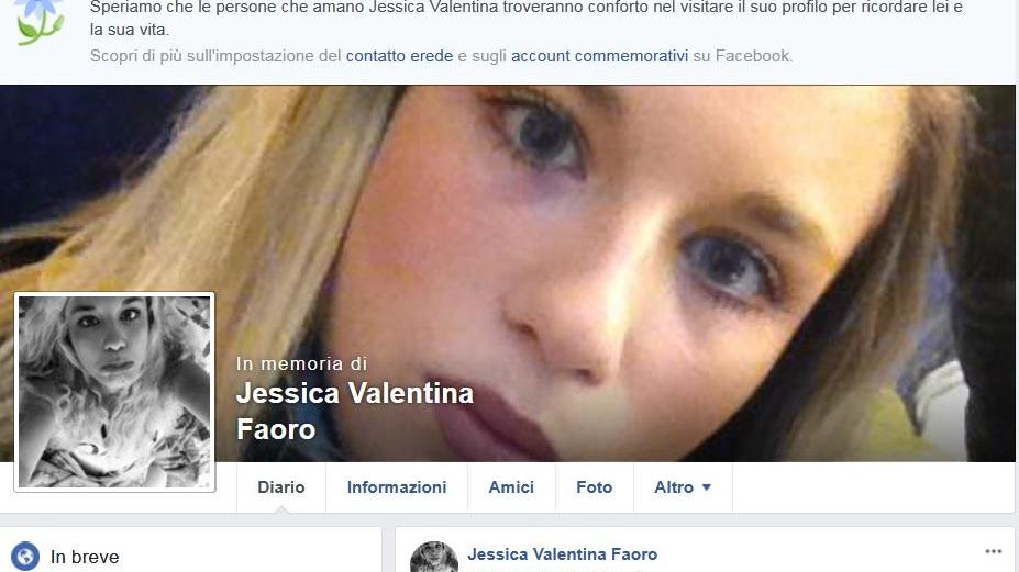 La pagina commemorativa di Jessica su Facebook