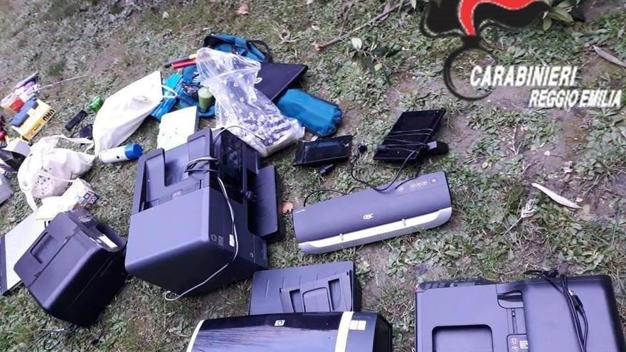 Poviglio, in un'auto da demolire la refurtiva del colpo alla scuola materna Le Ginestre