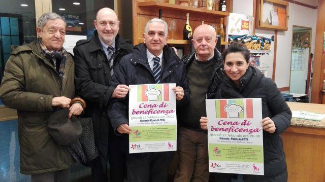 La presentazione della cena di beneficenza organizzata dal circolo Quinto Martini