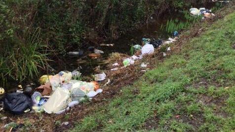 Lanciano rifiuti dall’auto la strada diventa una discarica