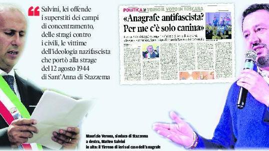 Anagrafe antifascista, il sindaco di Stazzema a Salvini: «Ti aspettiamo dai nostri morti»