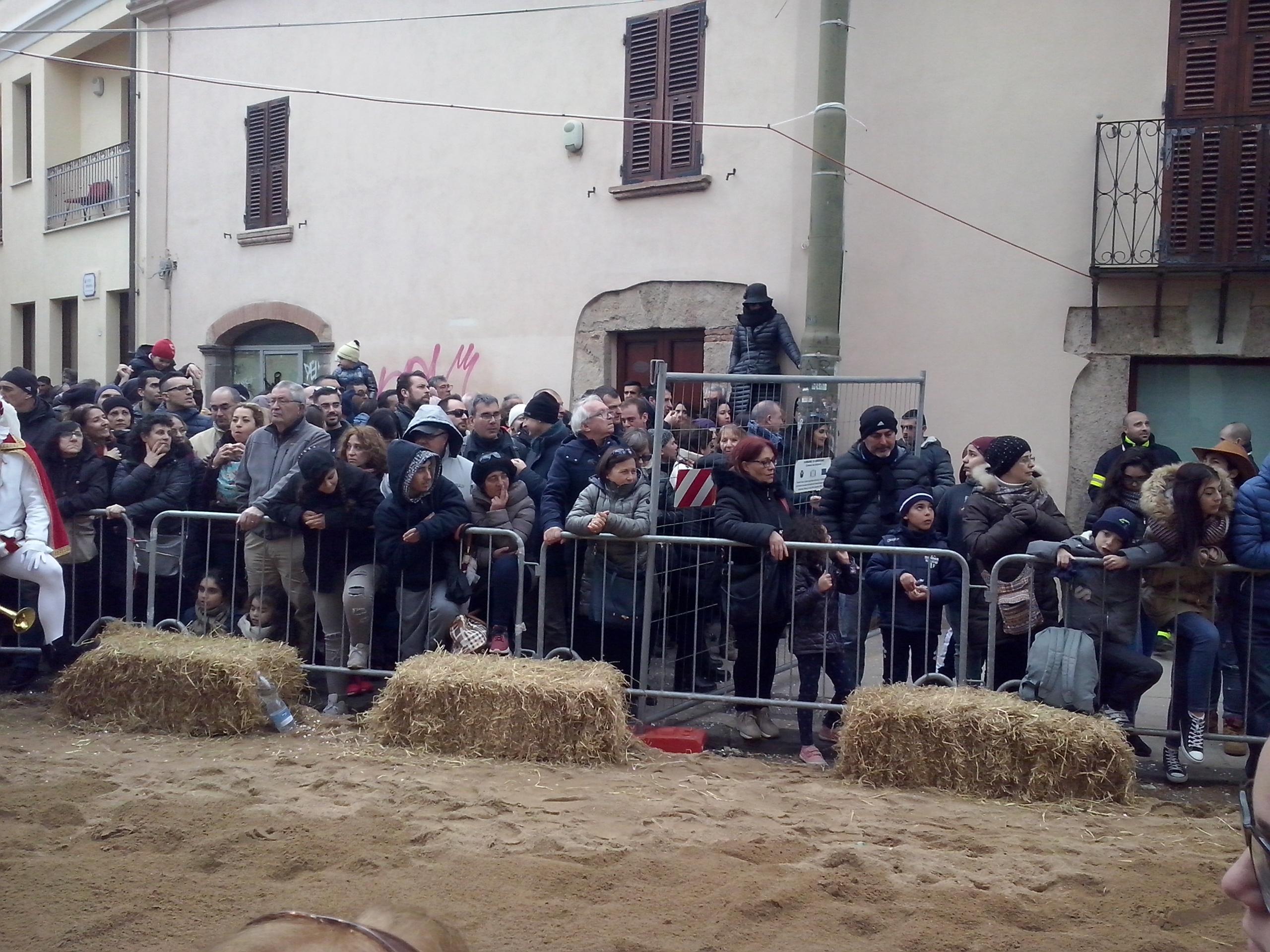 Il pubblico della Sartiglia (foto Francesco Pinna)