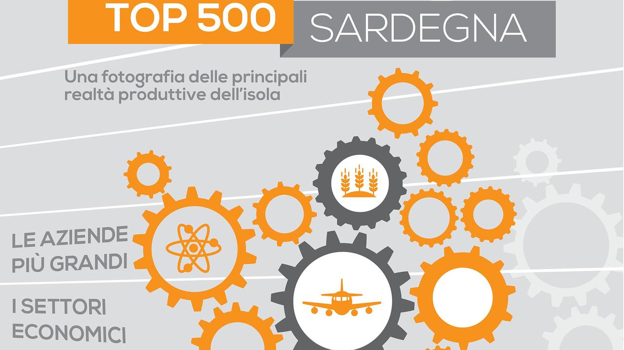 La prima pagine del supplemento Top 500 Sardegna
