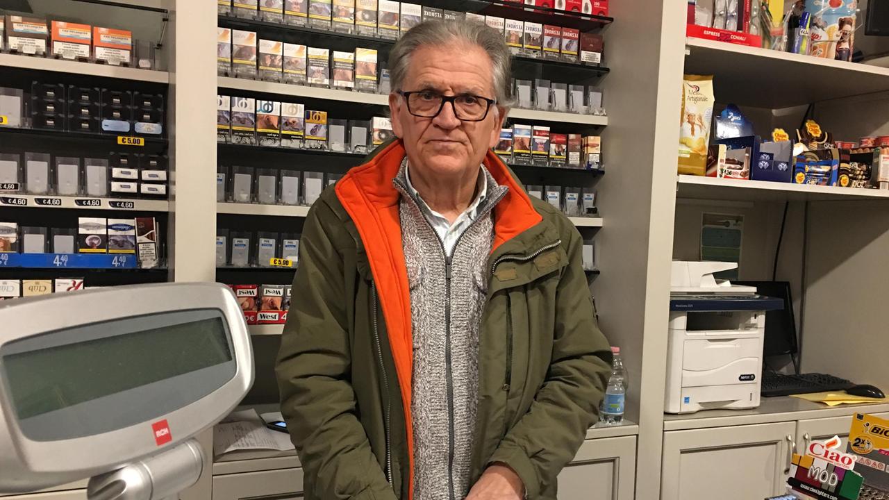 Il tabaccaio Andrea Romani