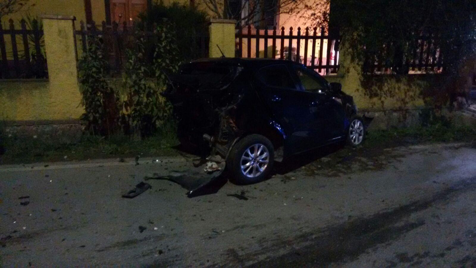 La Mazda distrutta