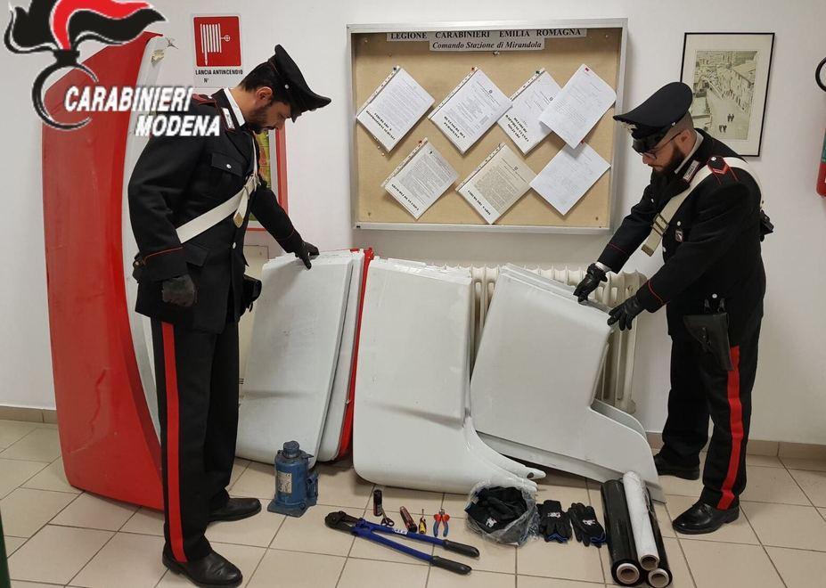 Rubavano pezzi Lamborghini a Mirandola: presi e liberati