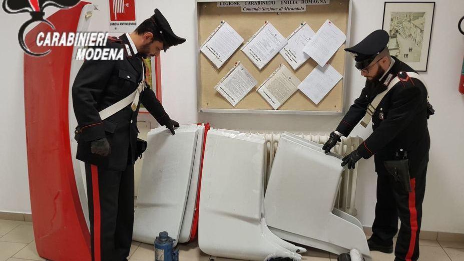 Rubavano pezzi Lamborghini a Mirandola: presi e liberati