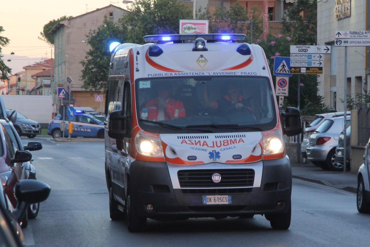 Un'ambulanza della Pubblica Assistenza