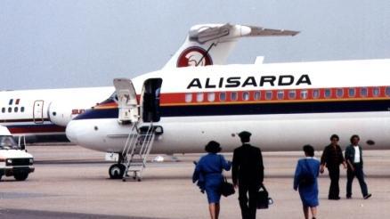 Un aereo dell'Alisarda