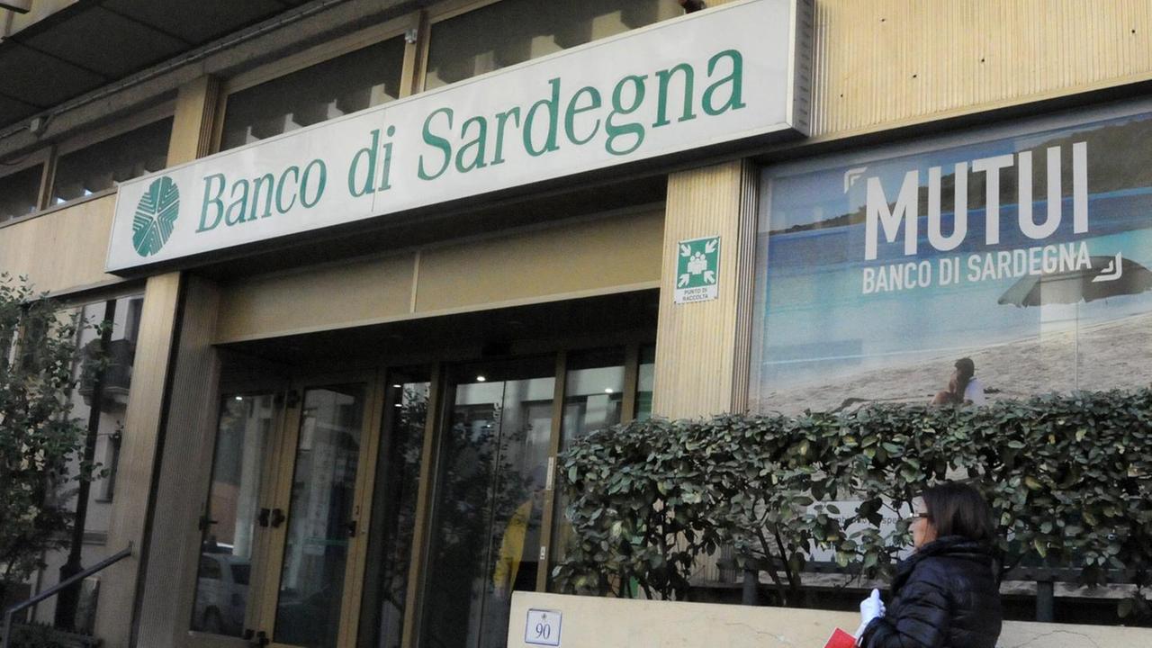 Una filiale del Banco di Sardegna a Nuoro