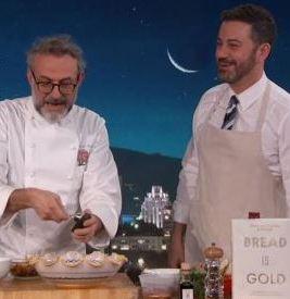 Bottura va negli Usa e cucina in tv con gli avanzi