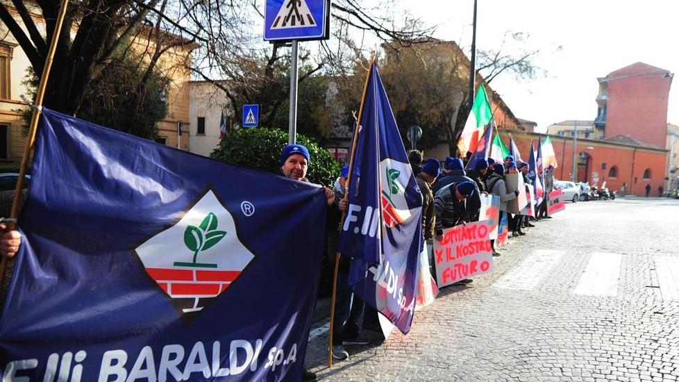 San Prospero, protesta in Tribunale «Il fallimento Baraldi ingiusto va revocato»