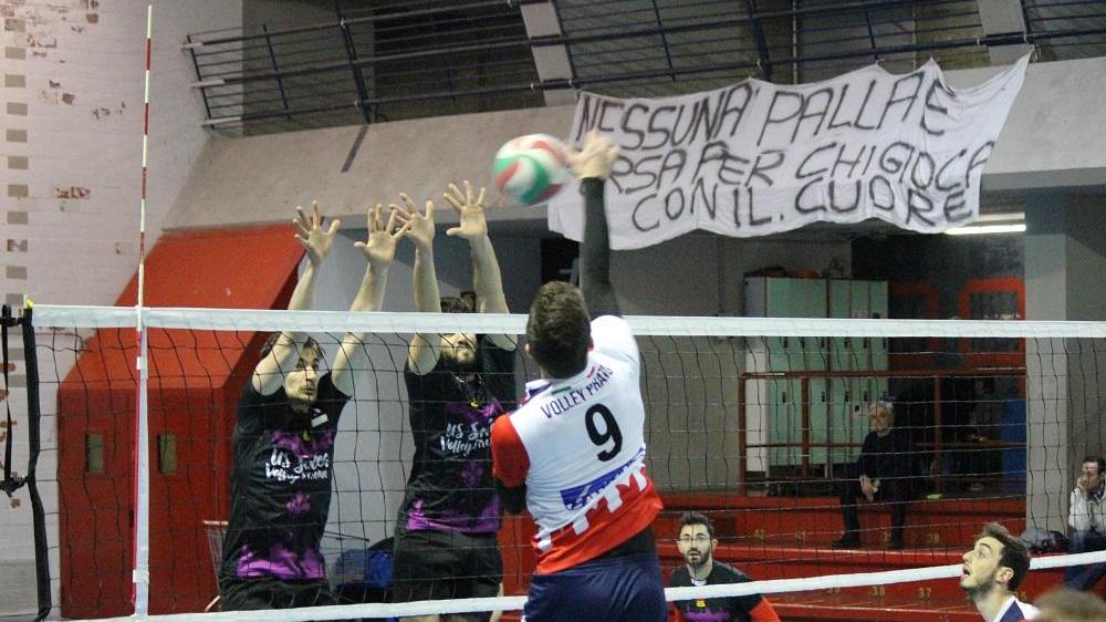 Attacco di Vannini del Volley Prato (foto d'archivio)